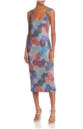Splendid x Margherita Brillare Metallic Misonni Floral Print Tank Dress Size XS - Picture 1 of 6