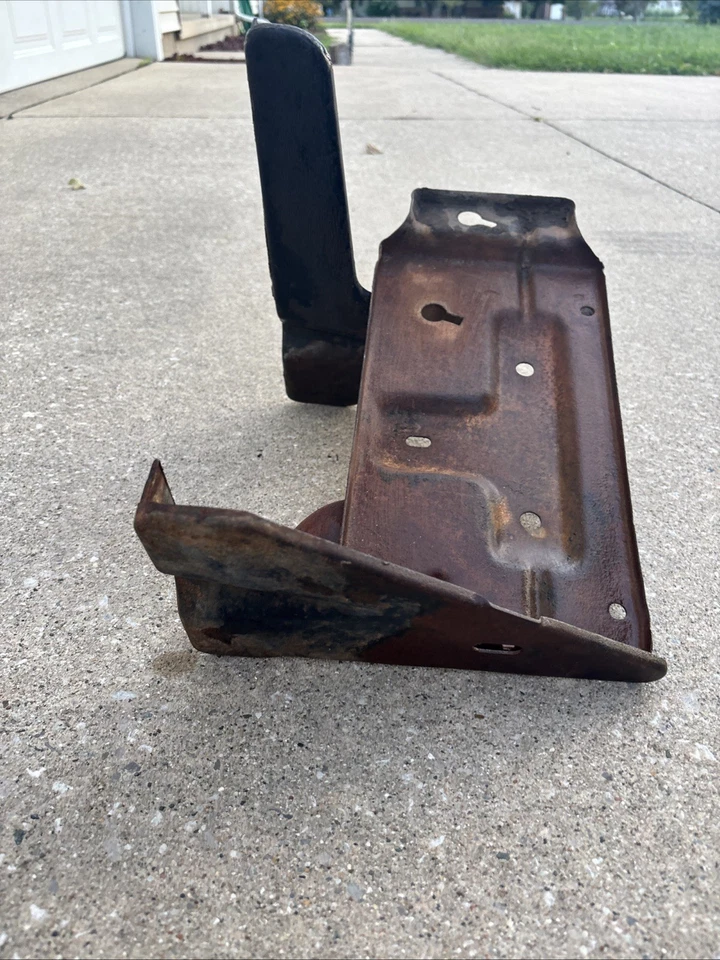 Bandeja de batería para camioneta Ford 1961 1964 OEM F100 2x2 F250 ¡¡Sobreviviente original!! Vintage Foto 3 de 4