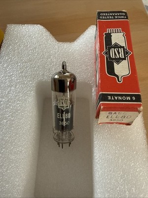 1x ELL 80 Röhre (SABA / Werkstatt-Box) | Rare Vintage Audio Endpentode NOS