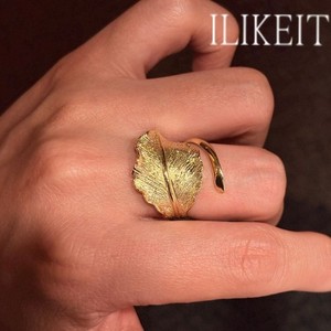 Authentic S925 Silver Italian Textured Open Ring with CZ Accent Gold Plated Jewelry