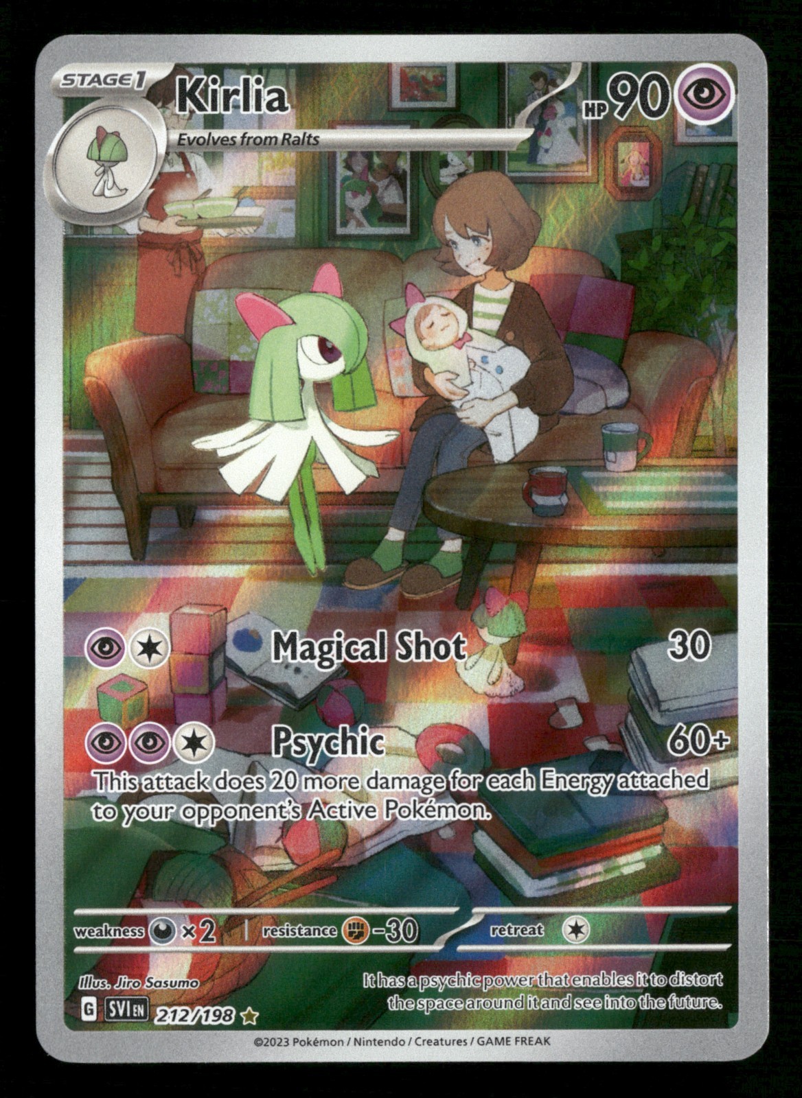 Kirlia - 212/198 - Illustration Rare - Scarlet & Violet Base - Pokemon - NM/M