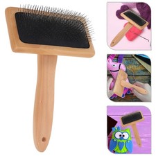 2 Pcs Needle Felting Brush Hand Carders for Wool Craft with Wooden Handle Tool