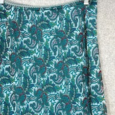 Vtg Wanted Slip Skirt Size M A-Line Paisley Cottage Y2K Preppy Fairy Feminine