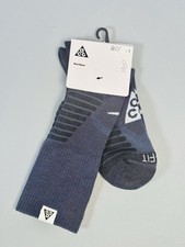 Men's Size M 6-8 Nike ACG Everyday Cushioned Outdoor Wool Socks Navy DV5465-001