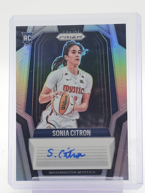 SONIA CITRON 2025-26 PRIZM WNBA ROOKIE AUTO SILVER #SG-SC MYSTICS Q3701