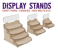 DISPLAY STAND 2/3/4 TIER Retail SHELF UNIT CRAFT FAIR 4mm/6mm MDF NO GLUE