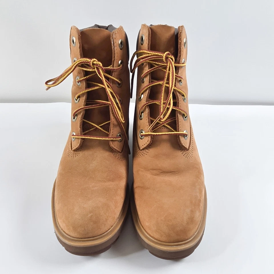 Timberland Women 8.5 Kinsley 6" Waterproof Boots Wheat Nubuck Memory Foam Combat - Image 2 of 4