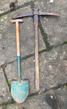 Ex MOD /| Land Rover Military Vehicle Pioneer Tools Pick Axe and Shovel