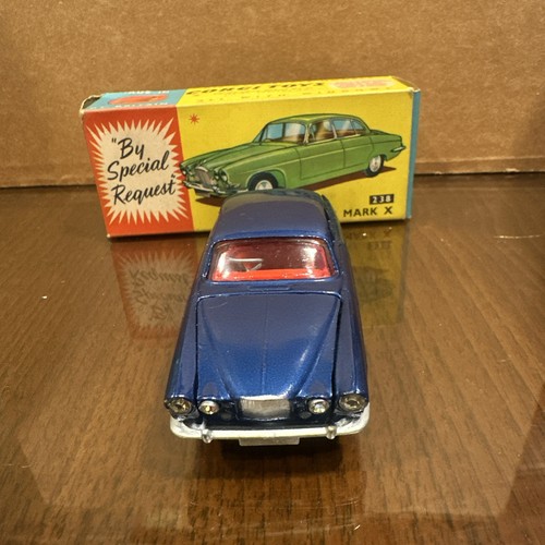 CORGI TOYS 238 JAGUAR MARK X DARK METALIC BLUE MINT A136 - Picture 3 of 13