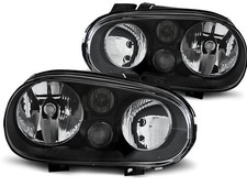 headlights for VW GOLF 4 1997 1998 1999 2000 2001 2002 2003 black LHD