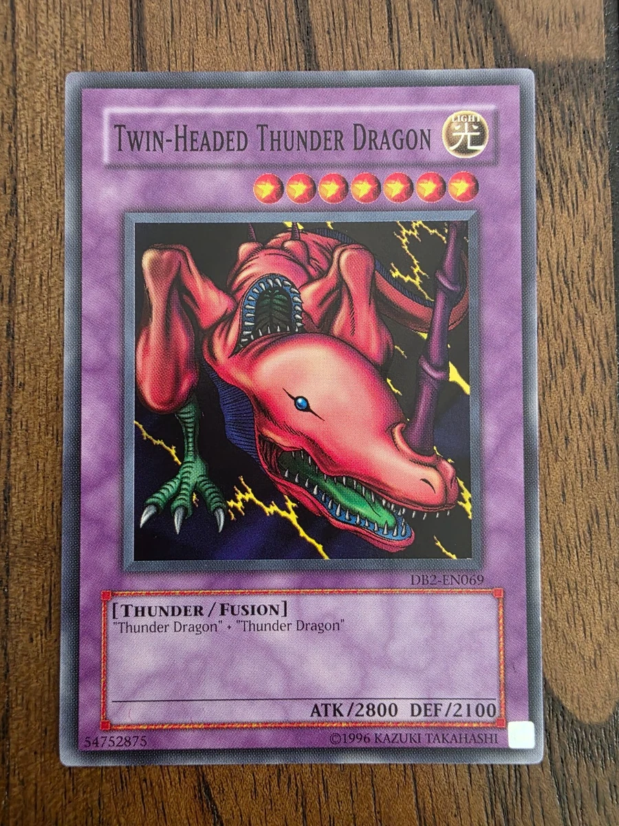 Twin-Headed Thunder Dragon DB2-EN069 Dark Beginning 2 for sale | eBay