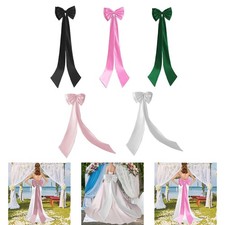 Satin Big Bow Detachable Outfit Accessories Large Bow Train Removable Sweep