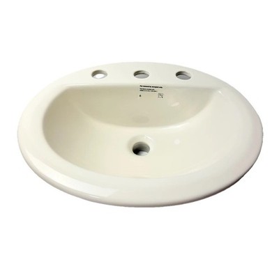 PROFLO PF19168WH Rockaway 19'' Oval Drop In Bathroom Sink -  White Open Box