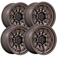 Set Of 4 Black Rhino Br021 Mondo 17x9 6x5.5 -38mm Bronze Wheels Rims 17 Inch