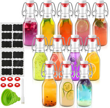 12 Pack 4 Oz Swing Top Glass Bottles,Flip Top Glass Bottles