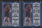 2022-23 Panini Contenders Optic (LOT x2) JALEN BRUNSON #14 Blue Wave /45 JMP10