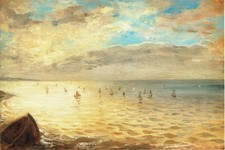 Delacroix- The Sea from the Heights of Diepe- 1852 A1-A4 Poster Animal Pet Portr