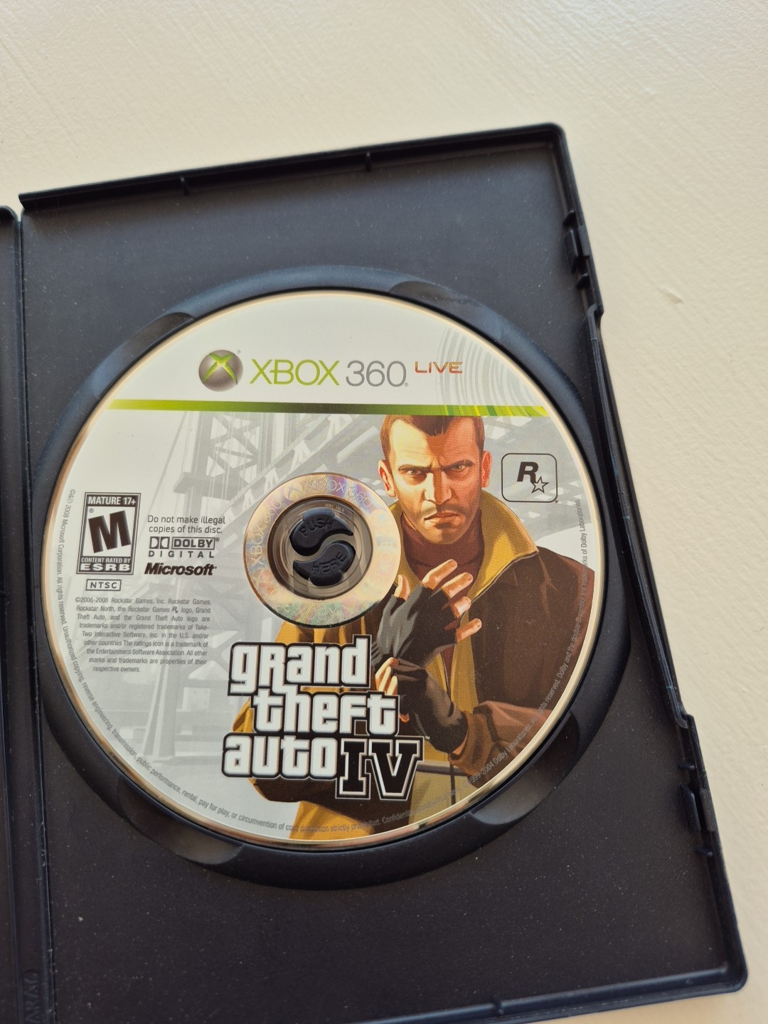 Grand Theft Auto IV (Xbox 360, 2008)-Disk Only