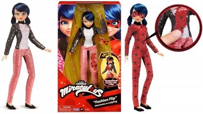 MIRACULOUS LADYBUG FASHION FLIP DOLL 50375 NEW