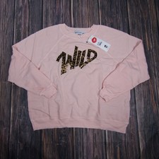 Wildfox Sweatshirt Womens Small Wild Thing Sommers Leopard Crewneck Made in USA