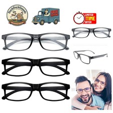 Stylish Unisex Blue Light Blocking Reading Glasses - 3 Pack with UV Protection