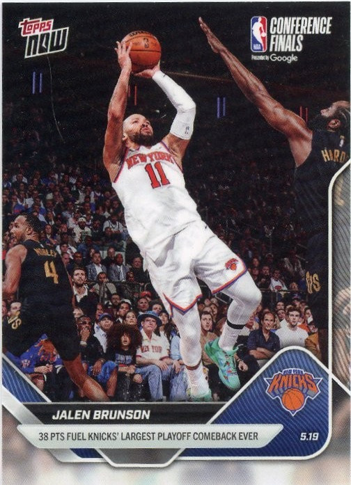 2026 Topps Now Jalen Brunson #316 Conference Finals New York Knicks