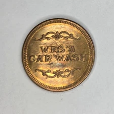 Wes's Car Wash Spring Hill, KS Token 27mm
