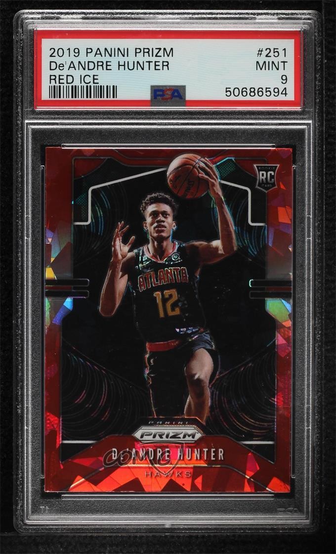 2019-20 Panini Prizm Rookie Red Ice Prizm De'Andre Hunter #251 PSA 9 MINT 02ez