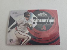 Alek Thomas 2022 Topps Chrome Update Generation Now Rookie Card RC #GNC-14. rookie card picture
