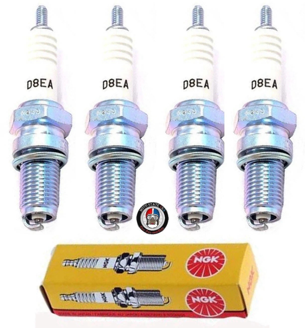 4x SPARK PLUGS DPR7EA-9/D8EA FOR Yamaha Road Star/Royal Star/V Star 650