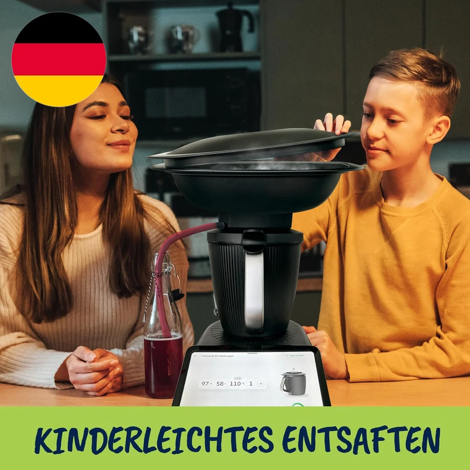 Dampfentsafter Für Thermomix TM7 | Exklusives Entsafter Zubehör Für Große Mengen - Bild 2 von 4
