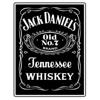 Jack Daniels Black Logo #2 Sticker Waterproof Vinyl Decal Die-Cut Garage Car