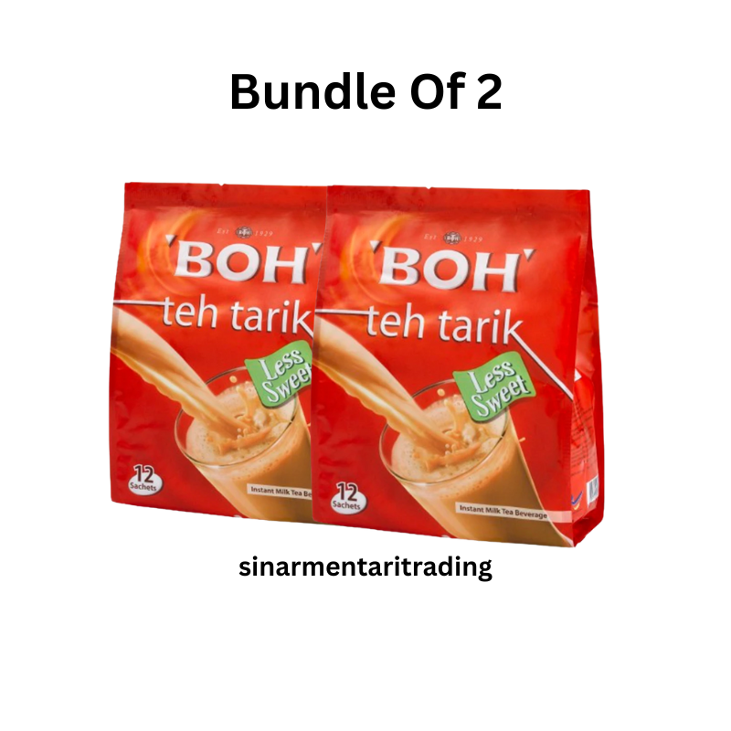 Bundle Of 2 BOH Teh Tarik Milk Tea 24 sachet Less Sweet | eBay
