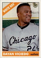 2015 Topps Heritage Baseball Card #402 Dayan Viciedo