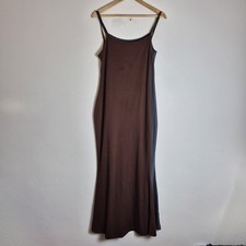 2 x Shein S/M Brown Grey Jersey Long Maxi Strappy Dresses Summer Holiday