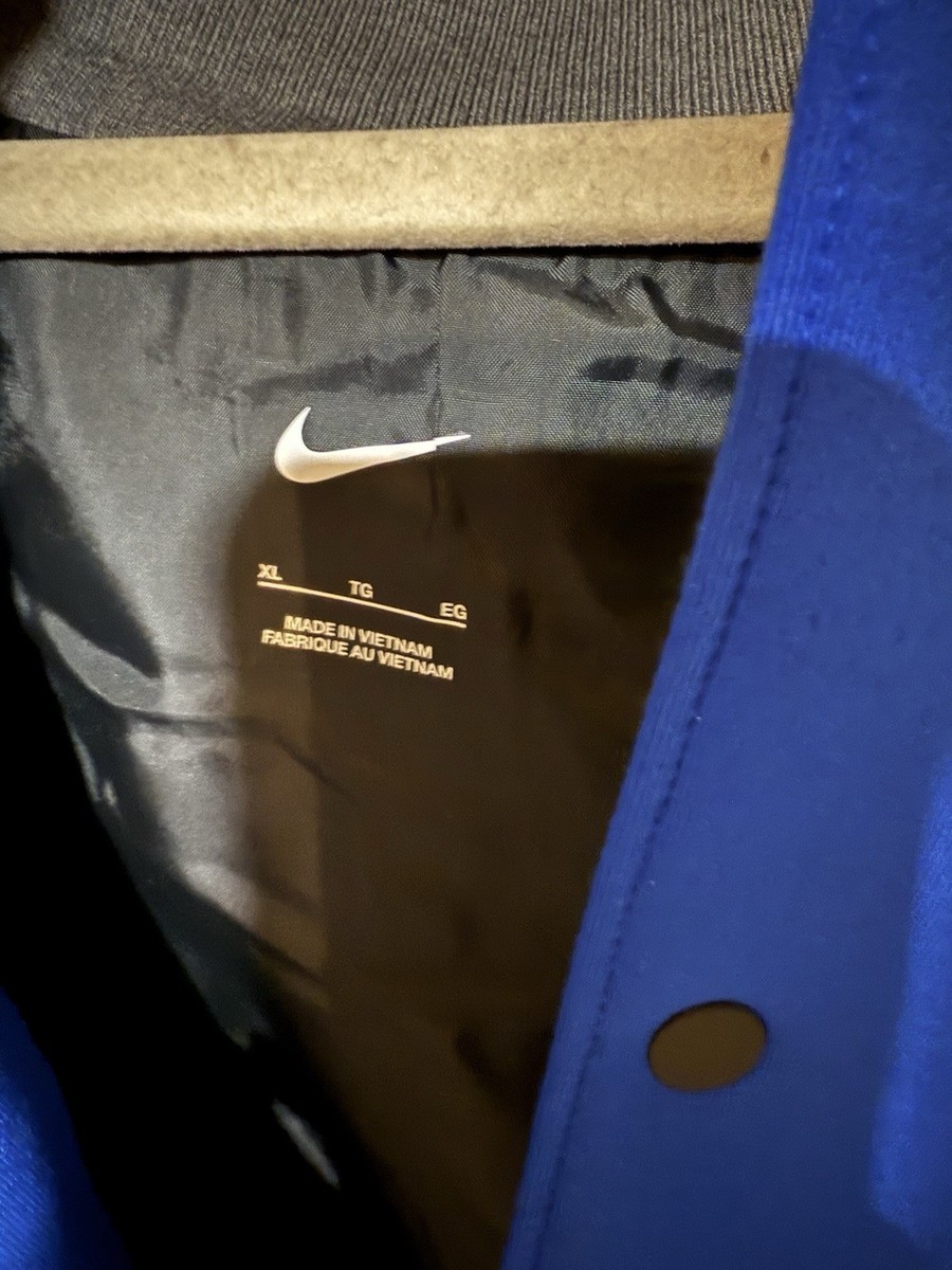 Nike Team Blue Size XL Letterman Jacket DJ5971-493 | eBay