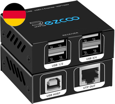 USB Extender 165Ft 4-Port USB 2.0 HUB Von Ethernet Cat5E Cat6 - RJ45 Lan-Erweite