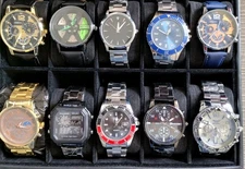 10 NEW Men's Watches CLOSEOUT OVERSTOCK CLEARANCE DEAL Men Watch Lot IPHONE 41B