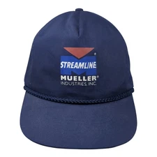 Streamline Mueller Industries, Inc. Slideback 5 Panel Cap Blue One Size Rope Kc