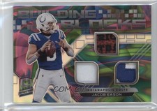 2020 Panini Spectra Building Blocks Relics Neon Marble Prizm 3/4 Jacob Eason 8mm