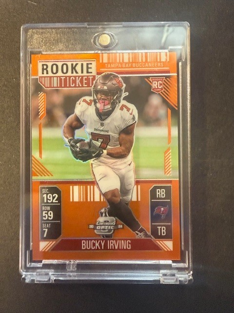 2024 Panini Contenders Optic Orange Bucky Irving Tampa Bay Buccaneers #67 RC /75