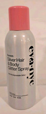 EVA NYC KWEEN SILVER HAIR AND BODY GLITTER SPRAY 4.9 OZ. LARGE CAN BRAND NEW