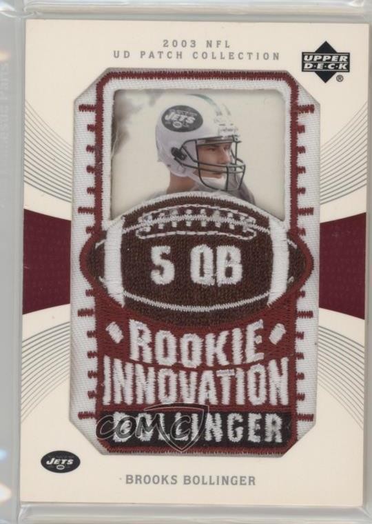 2003 Upper Deck UD Patch Collection Brooks Bollinger #131 Rookie RC 6h5