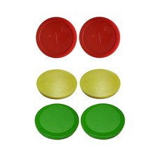 Gold Standard Games Tournament Pro Air Hockey Puck Kit -  2 Red, 2 Yellow, 