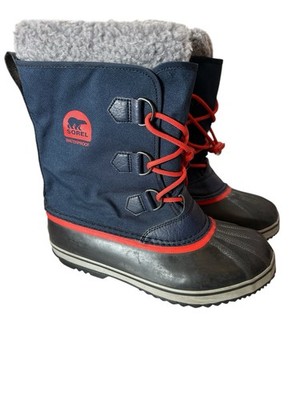 Sorel Winter Boots Size 7 Waterproof Winter Carnival Blue and Red Winter Snow