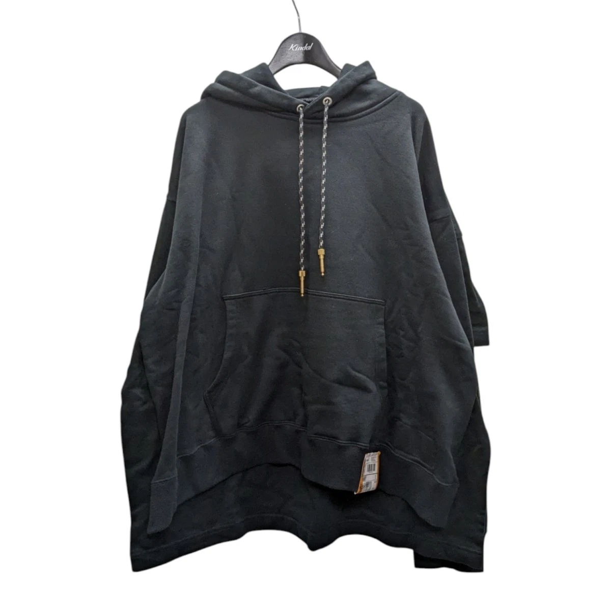 Felpa con cappuccio Maison Mihara Yasuhiro Docking nera taglia 46 usata