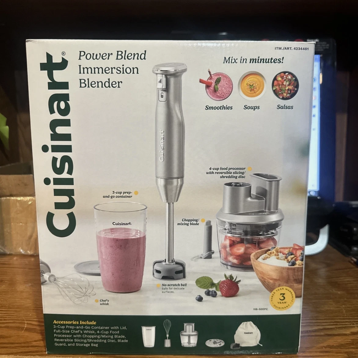 Cuisinart power blend Immersion blender w/ Accessories
Opens in a new window or tab
