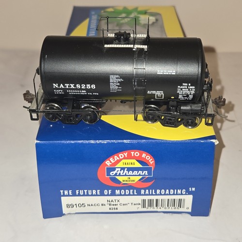 Carro cisterna Athearn HO 89105 NACC 8k "lata de cerveza" NATX #8256 material rodante | Zustand: Used