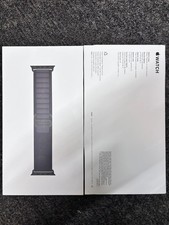 Genuine Apple Watch Band Alpine Loop 49mm Black- Medium Fits 145mm - 190mm 