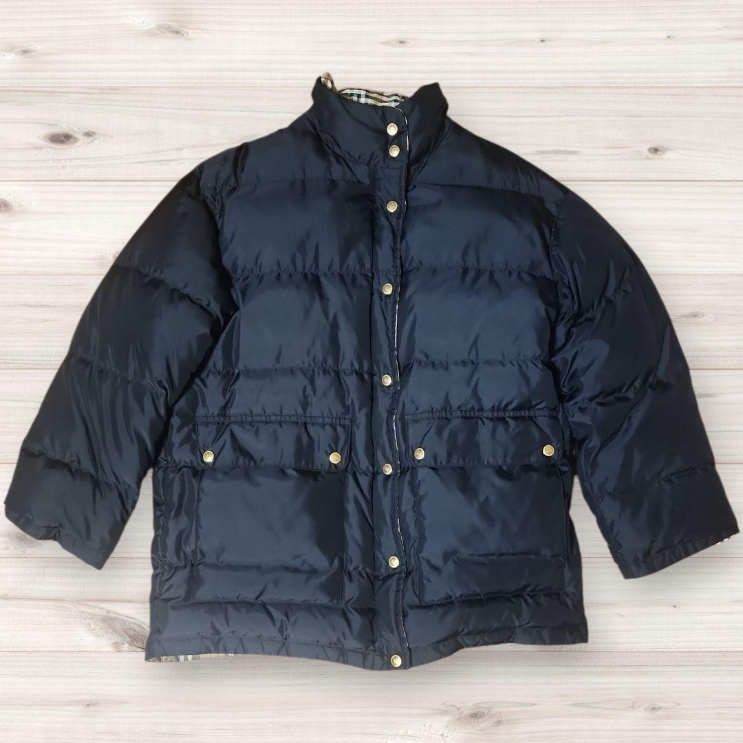 Good condition BURBERRY down jacket reversible bl… - image 3